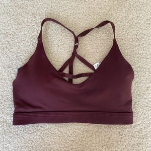 maroon nike sports bra